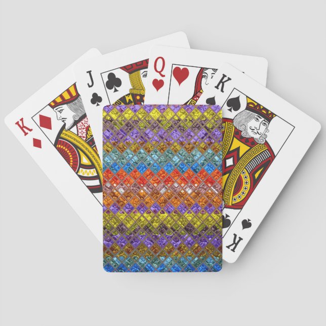 Abstract Mosaic Pattern #4 Playing Cards (Back)