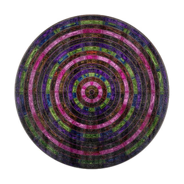 Abstract Mosaic Pattern #9 Cutting Board (Front)