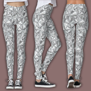 Abstract Mosaic Pattern   Diamond Prism Leggings