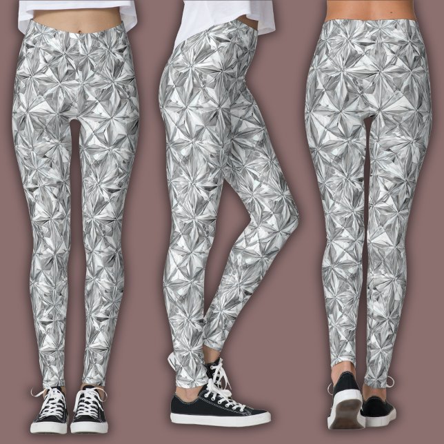 Abstract Mosaic Pattern | Diamond Prism Leggings (Creator Uploaded)