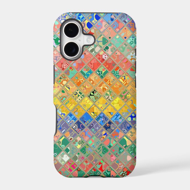 Abstract Mosaic Stained Glass Pattern #4 (Back)