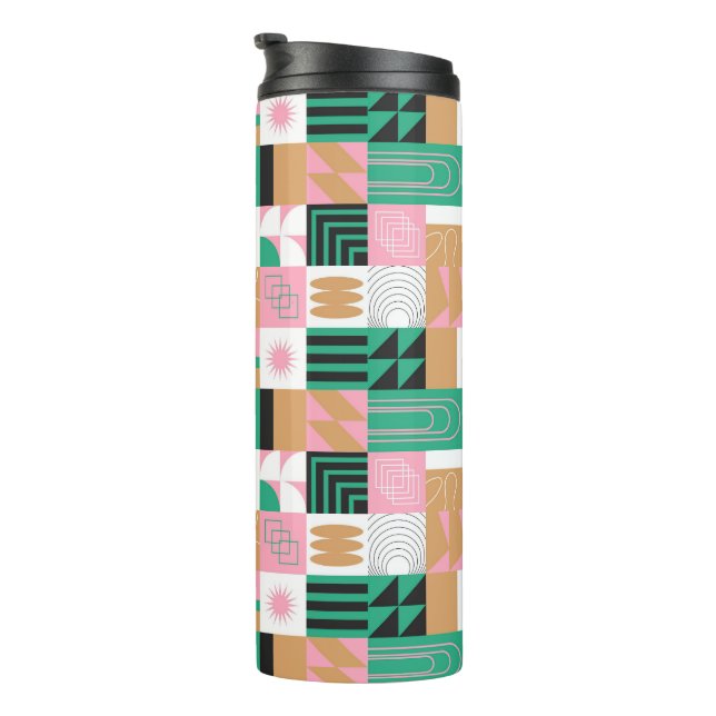 Abstract Mosaic  Thermal Tumbler (Rotated Right)