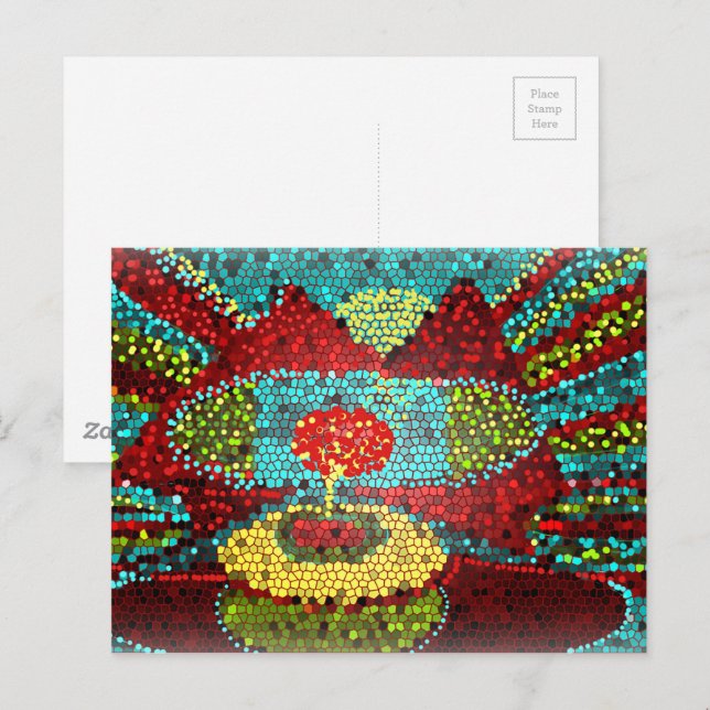 Abstract Mosiac Landscape Postcard (Front/Back)