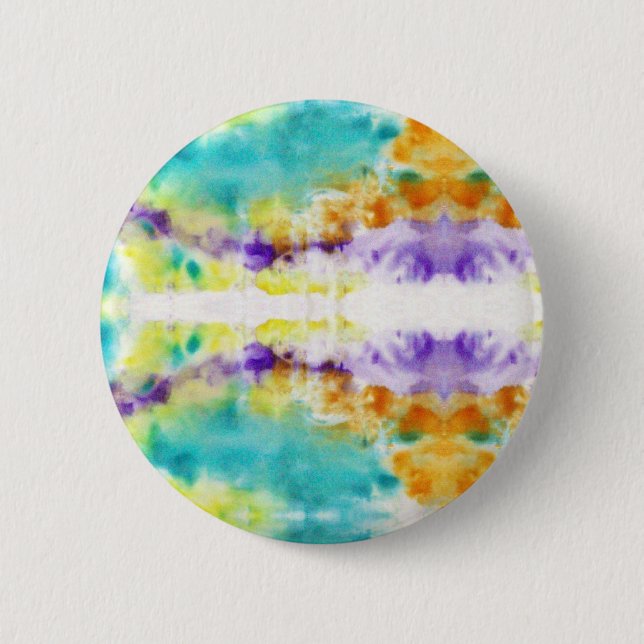Abstract motif Paint on fabric design  6 Cm Round Badge (Front)