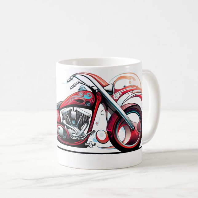 Abstract Motorcycle Coffee Mug (Front Right)