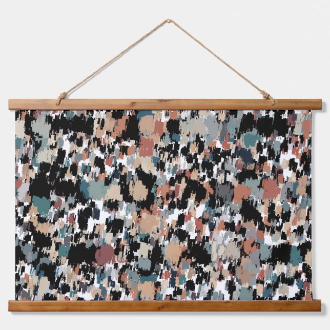 Abstract Mottled Camo Hanging Tapestry (Front)
