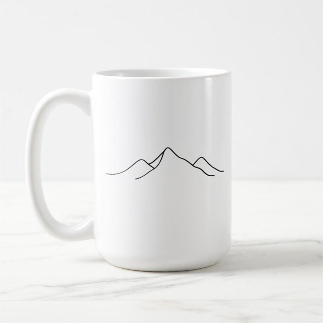 Abstract Mountain Coffee Mug (Left)