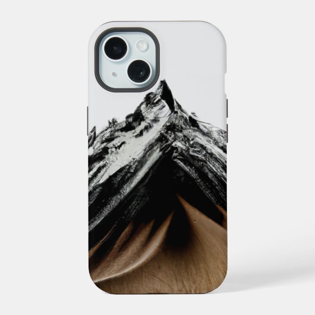 Abstract Mountain iPhone 15 Case (Back)
