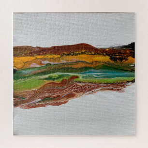 Abstract Mountain Landscape Jigsaw Puzzle