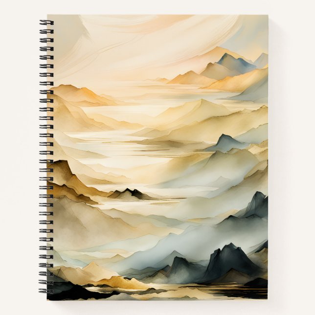 Abstract Mountain Landscape Notebook (Front)