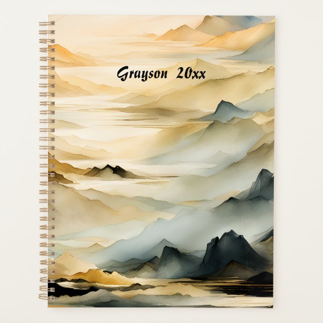 Abstract Mountain Landscape Planner (Front)