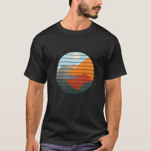 Abstract Mountain Landscape Sunset Colourful Aesth T-Shirt