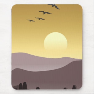 Abstract mountain painting Mouse Mat