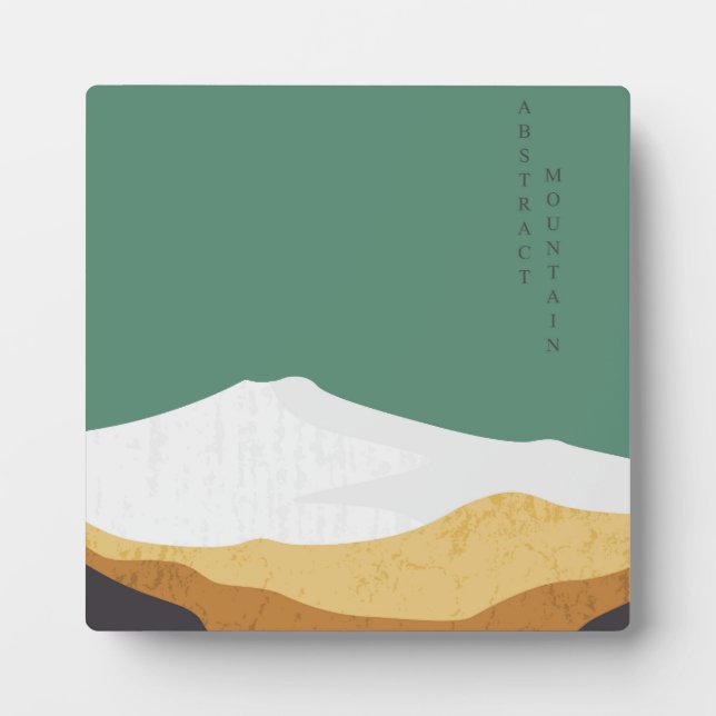 Abstract Mountain Plaque (Front)