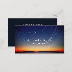 Abstract Mountain Stars, Astronomy Business Card