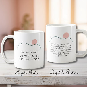 Abstract Mountain Sun Take the High Road Mug
