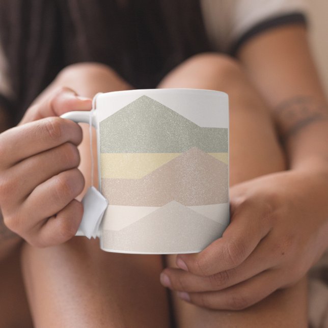 Abstract mountains design coffee mug (Creator Uploaded)