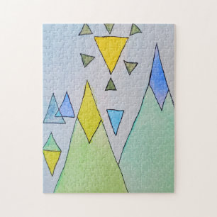 Abstract Mountains  Jigsaw Puzzle