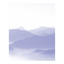 Abstract Mountains Landscape Blue White