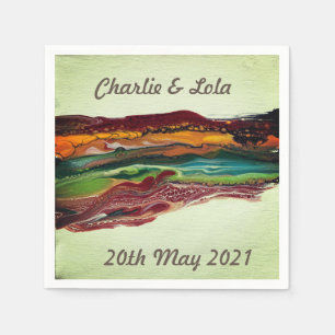 Abstract Mountains  Napkin