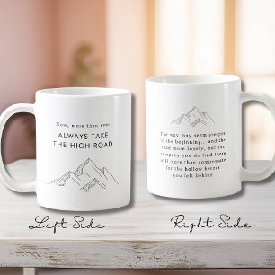 Abstract Mountains Take the High Road Coffee Mug