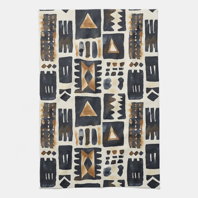 Abstract Mud Cloth Pattern (Vertical)