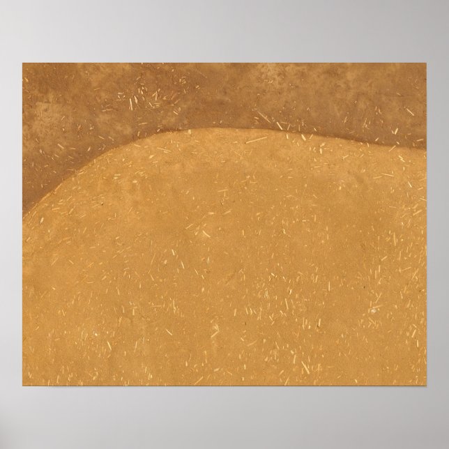 Abstract Mud Wall Texture Poster (Front)