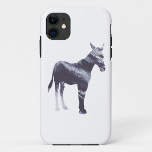 Abstract Mule silhouette iPhone 11 Case