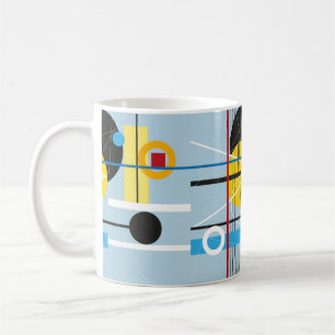 Abstract multi-colored background of geometric obj coffee mug