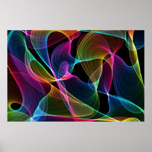 Abstract multi colorful poster