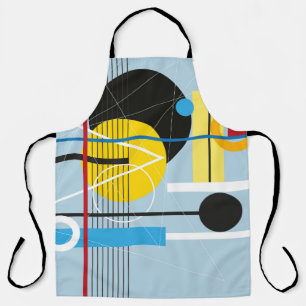 Abstract multi-coloured background of geometric ob apron
