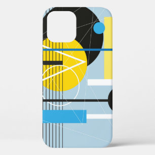 Abstract multi-coloured background of geometric ob iPhone 12 case