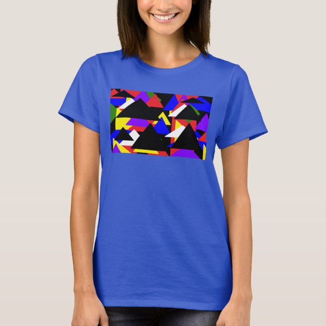 Abstract Multi-Coloured Basic Shirt (Front)