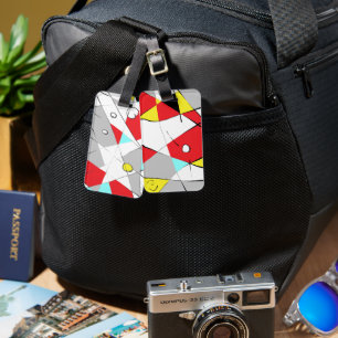 Abstract Multi-coloured Luggage Tag