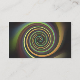 Abstract Multi-coloured Swirl Business Card