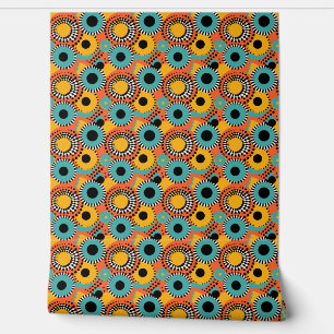 Abstract Multicolor Circle Dot Stylist Pop Art Wallpaper