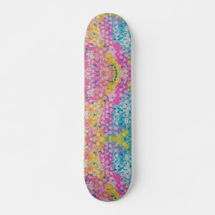 Abstract Multicolor Design Skateboard