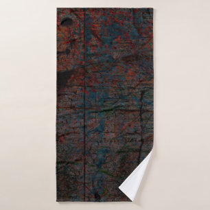 Abstract multicolor grunge background with abstrac bath towel