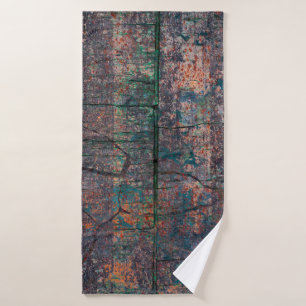 Abstract multicolor grunge background with abstrac bath towel