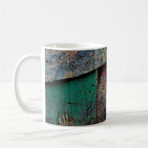 Abstract multicolor grunge background with abstrac coffee mug
