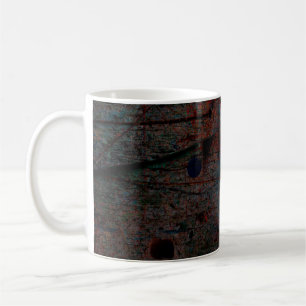 Abstract multicolor grunge background with abstrac coffee mug