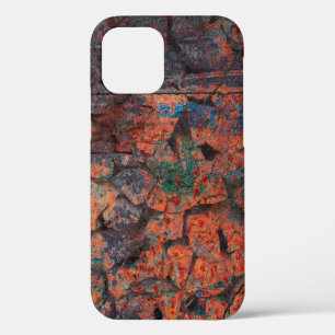 Abstract multicolor grunge background with abstrac iPhone 12 case