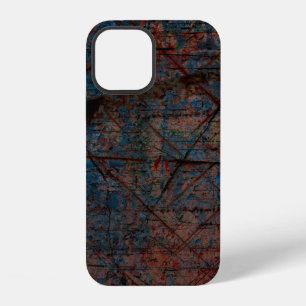 Abstract multicolor grunge background with abstrac iPhone 12 case