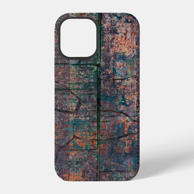 Abstract multicolor grunge background with abstrac iPhone case (Back)