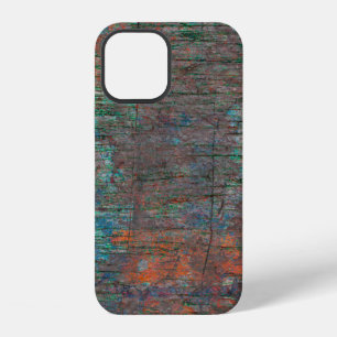 Abstract multicolor grunge background with abstrac iPhone 12 case