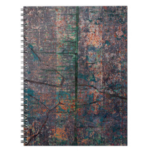 Abstract multicolor grunge background with abstrac notebook
