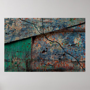 Abstract multicolor grunge background with abstrac poster
