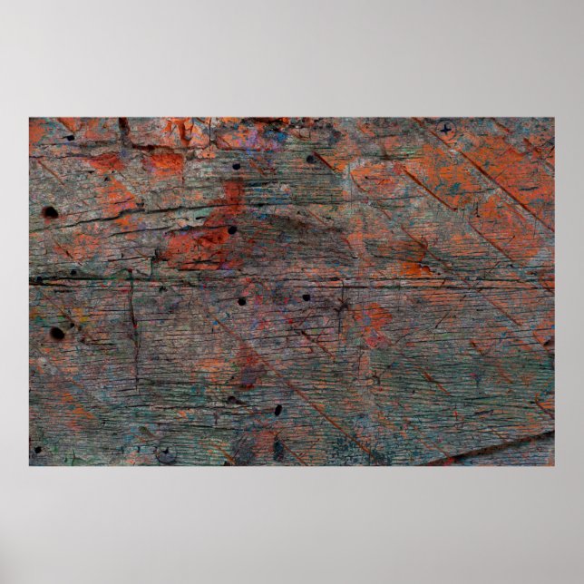 Abstract multicolor grunge background with abstrac poster (Front)