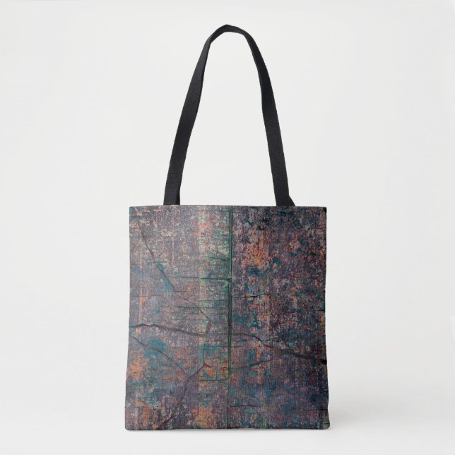Abstract multicolor grunge background with abstrac tote bag (Front)