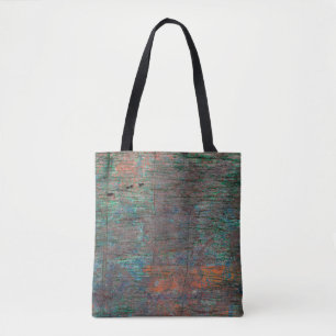 Abstract multicolor grunge background with abstrac tote bag